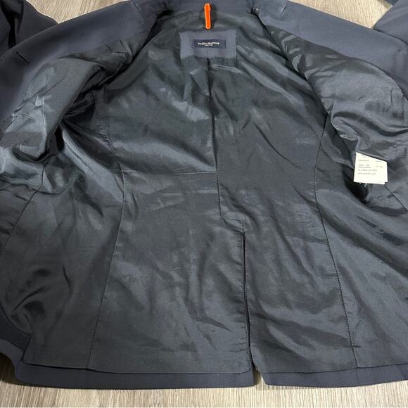 Piazz Sempione Navy Blue Long Sleeve Three Button‎ Blazer Size 46 - Picture 5 of 11